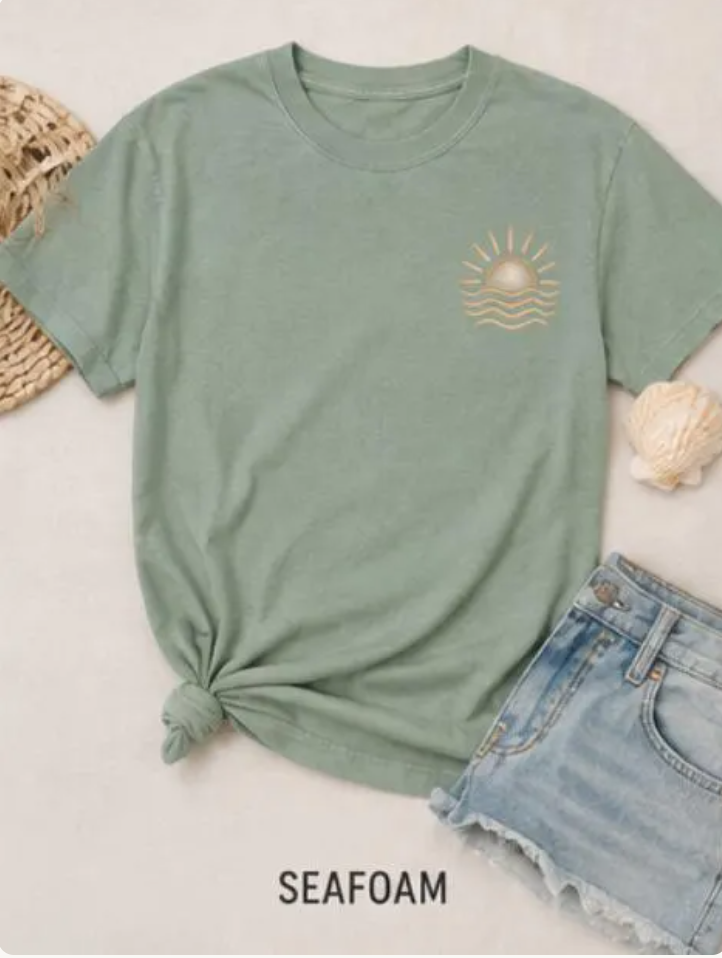 Be Still & Know Christian Beach Tee | Psalm 46:10 Shirt | Comfort Colors Tee