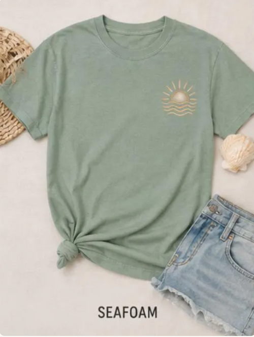Be Still & Know Christian Beach Tee | Psalm 46:10 Shirt | Comfort Colors Tee