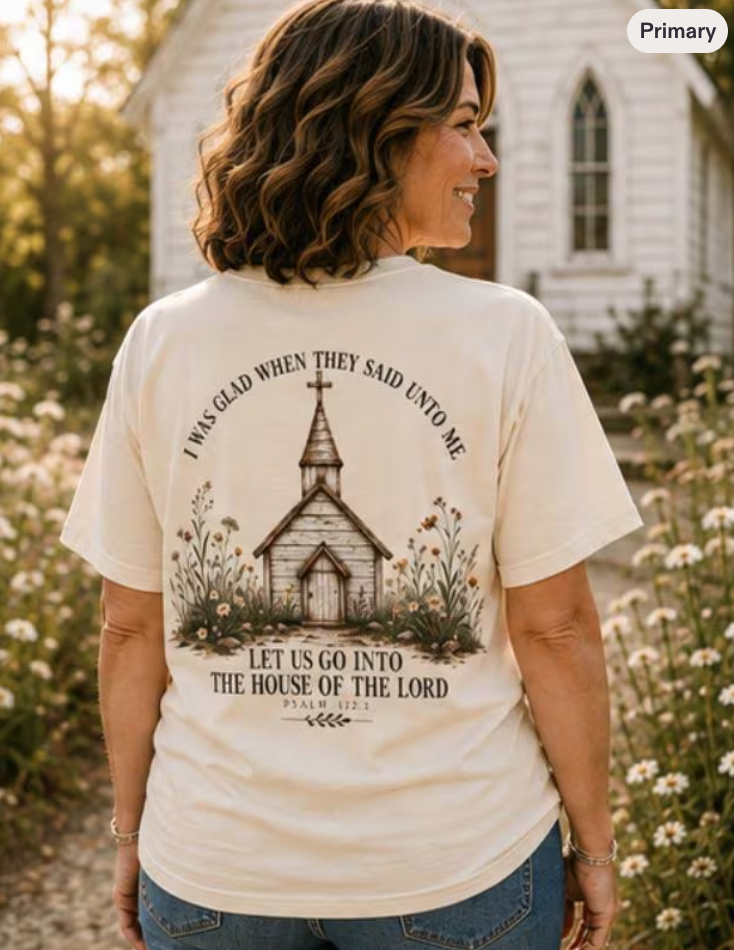 The Nixon Christian Church Shirt | Psalm 122:1 Bible Verse Tee | Comfort Colors Faith T-Shirt