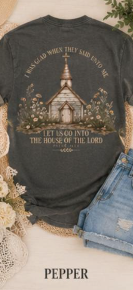 The Nixon Christian Church Shirt | Psalm 122:1 Bible Verse Tee | Comfort Colors Faith T-Shirt