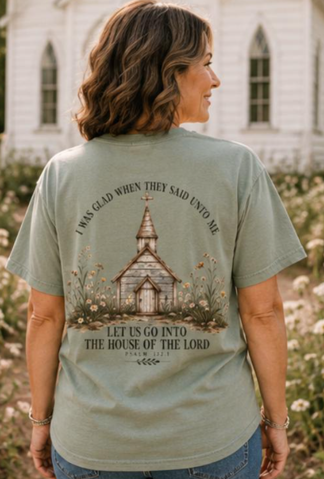 The Nixon Christian Church Shirt | Psalm 122:1 Bible Verse Tee | Comfort Colors Faith T-Shirt