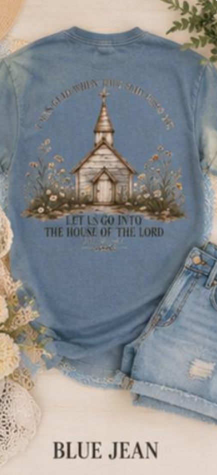 The Nixon Christian Church Shirt | Psalm 122:1 Bible Verse Tee | Comfort Colors Faith T-Shirt