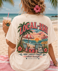 Local-ish Beach Scene T-shirt | Gulf Coast Sunset Palm Graphic
