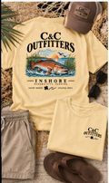 C&C Outfitters Inshore Redfish T-Shirt — Coastal Fishing Tee