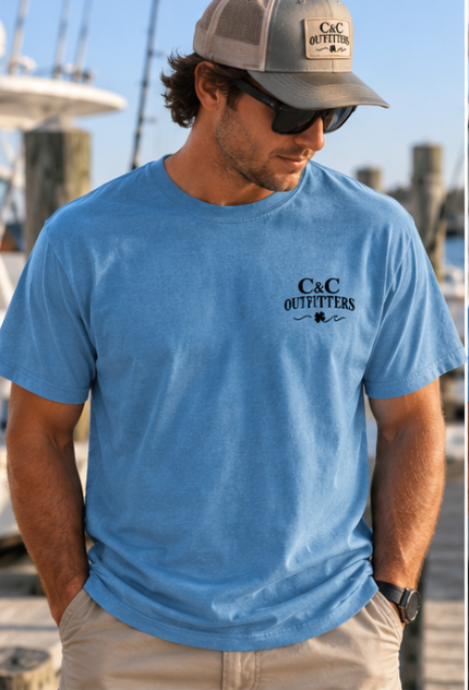 C&C Outfitters Inshore Redfish T-Shirt — Coastal Fishing Tee